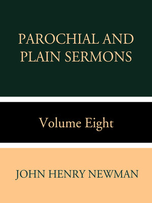 cover image of Parochial and Plain Sermons Volume Eight